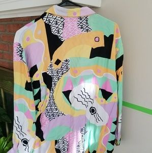 Funky fun button down